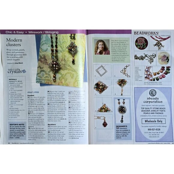 Bead and Button Magazine June 2008 Japanese Loomwork Patterns Inside - Picture 8 of 16